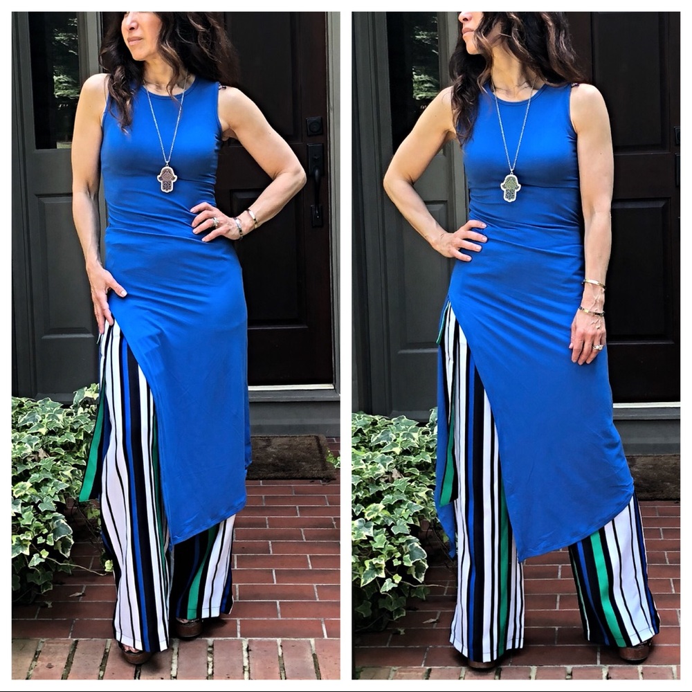 ✨LAST ONE✨Royal blue high slit dress - Picture 2 of 8